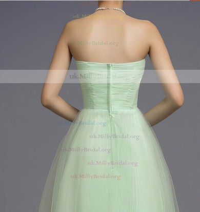 A-line Sweetheart Tulle Floor-length Beading Bridesmaid Dresses #02018044