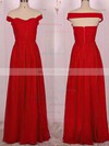 A-line Sweetheart Chiffon Floor-length Ruffles Bridesmaid Dresses #02017575