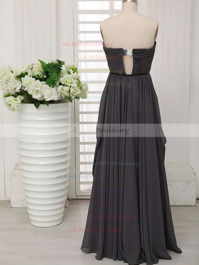 A-line Sweetheart Chiffon Floor-length Sleeveless Bridesmaid Dresses #01012414