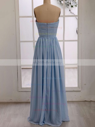 A-line Sweetheart Chiffon Floor-length Sleeveless Bridesmaid Dresses #01012415