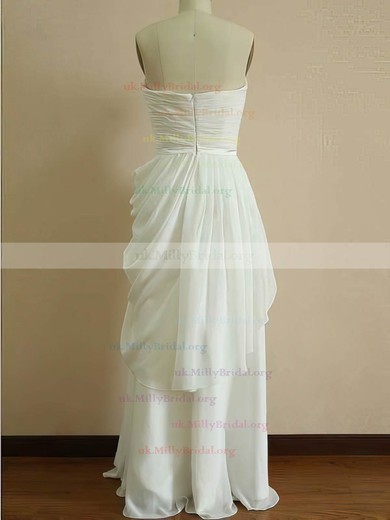 Princess Sweetheart Chiffon Floor-length Sleeveless Bridesmaid Dresses #01012453