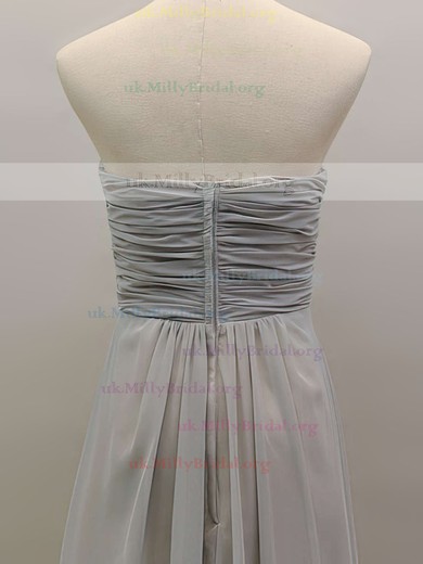 A-line Sweetheart Chiffon Sweep Train Sleeveless Bridesmaid Dresses #01012461