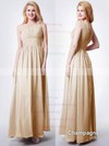 A-line Chiffon Ruffles Beautiful Ankle-length One Shoulder Bridesmaid Dress #UKM01012856