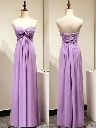 Empire Sweetheart Chiffon Criss Cross Different Lavender Bridesmaid Dresses #UKM01012872