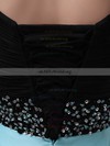 A-line Square Neckline Satin Tulle Floor-length Beading Prom Dresses #UKM02111318