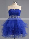 Boutique A-line Sweetheart Tulle Beading Short/Mini Prom Dresses #ZPUKM02041947