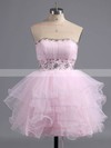 Boutique A-line Sweetheart Tulle Beading Short/Mini Prom Dresses #ZPUKM02041947