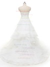 Princess Sweetheart Organza with Appliques Lace Court Train Original Wedding Dresses #UKM00022841