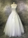 Tulle Sweetheart Ball Gown Floor-length with Sequins Wedding Dresses #UKM00022952