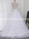 Organza Tulle Sweetheart Ball Gown Sweep Train Beading Wedding Dresses #UKM00023108