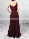 Chiffon Square Neckline A-line Floor-length Split Front Bridesmaid Dresses #UKM01013578