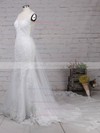 Tulle V-neck Trumpet/Mermaid Detachable Beading Wedding Dresses #UKM00023148