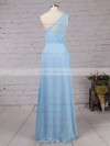 Chiffon One Shoulder A-line Floor-length Ruffles Bridesmaid Dresses #UKM01013561