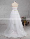 Tulle Sweetheart Ball Gown Sweep Train Beading Wedding Dresses #UKM00023216