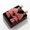 Ladies' Tassel Pink Pierced Earrings #UKM03080162