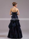 A-line Taffeta Strapless Sashes/Ribbons Floor-length Prom Dresses #02020061
