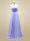 A-line Sweetheart Tulle Floor-length Beading Bridesmaid Dresses #02018044