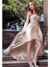 A-line Sweetheart Chiffon Short/Mini Beading Prom Dresses #02017661