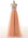 A-line Sweetheart Tulle Floor-length Sashes / Ribbons Bridesmaid Dresses #02017528