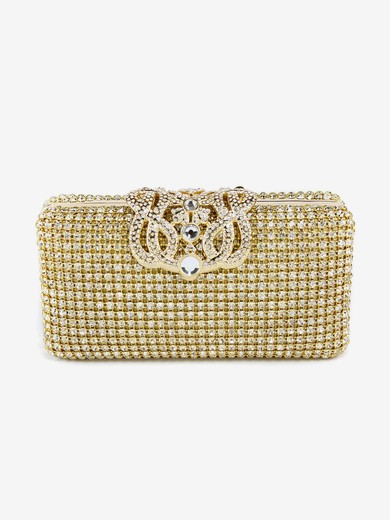 Gold Crystal/ Rhinestone Wedding Crystal/ Rhinestone Handbags #UKM03160005