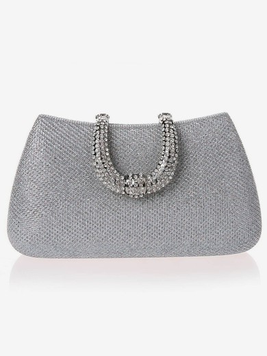 Black PU Ceremony&Party Crystal/ Rhinestone Handbags #UKM03160010