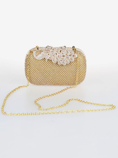 Silver Rhinestone Ceremony&Party Crystal/ Rhinestone Handbags #UKM03160017