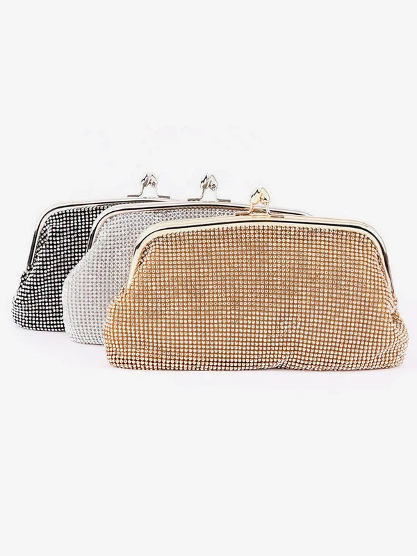 Silver Rhinestone Wedding Crystal/ Rhinestone Handbags #UKM03160020