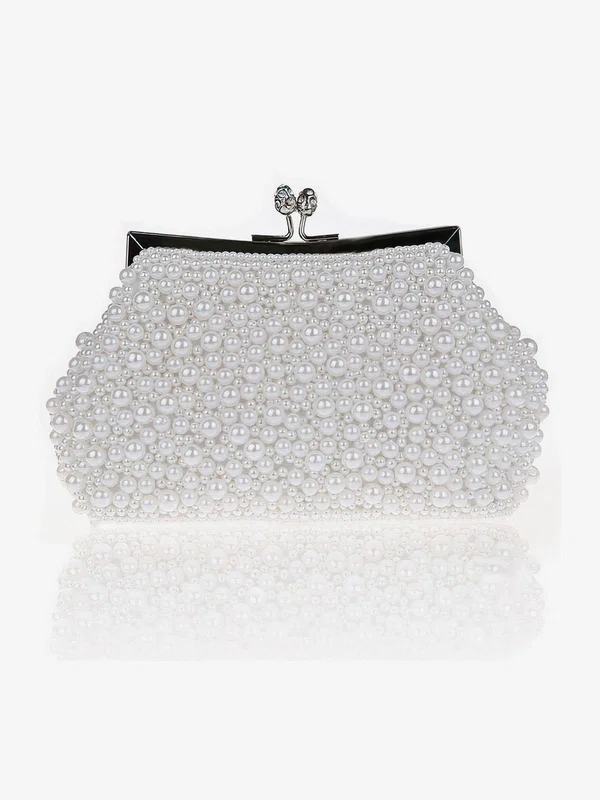 Black Imitation Pearl Wedding Imitation Pearl Handbags #UKM03160032