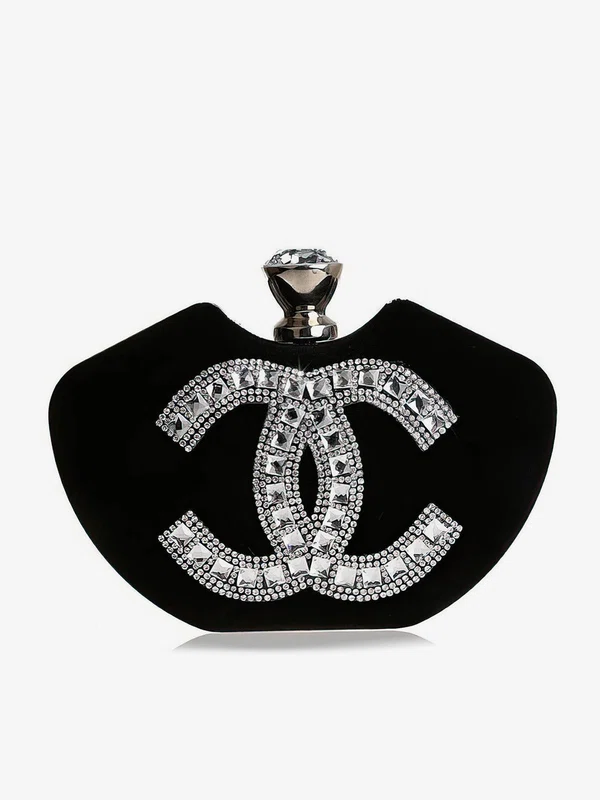 Black Silk Ceremony&Party Metal Handbags #UKM03160038