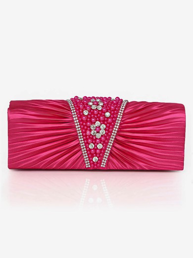 Black Silk Wedding Crystal/ Rhinestone Handbags #UKM03160048