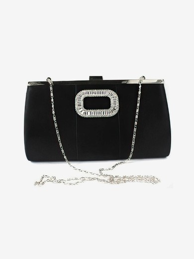 Black Silk Ceremony&Party Crystal/ Rhinestone Handbags #UKM03160050