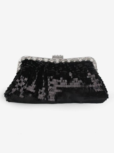 Black Sequin Ceremony&Party Crystal/ Rhinestone Handbags #UKM03160060