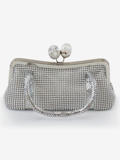 Silver Metal Ceremony&Party Crystal/ Rhinestone Handbags #UKM03160080
