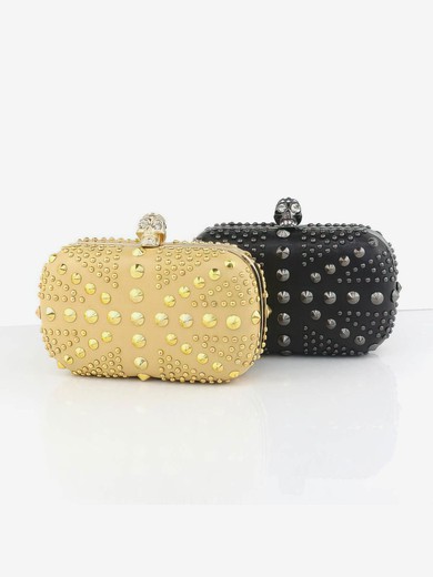 Black Silk Wedding Crystal/ Rhinestone Handbags #UKM03160081