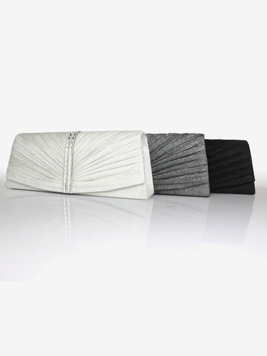 Black Shiny Material Wedding Crystal/ Rhinestone Handbags #UKM03160090