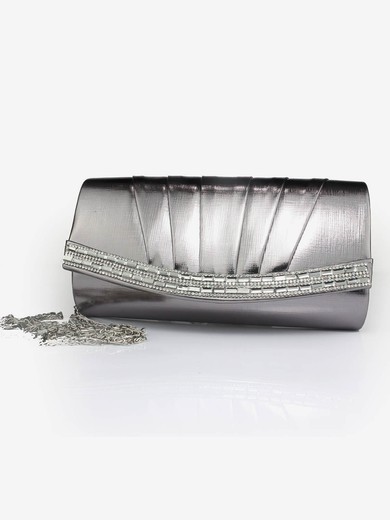 Black PU Wedding Crystal/ Rhinestone Handbags #UKM03160094