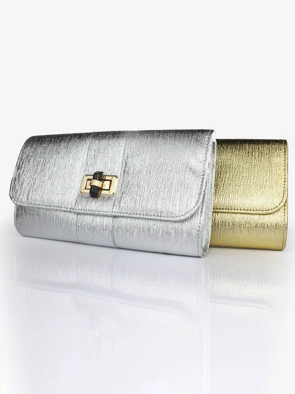 Silver PU Ceremony&Party Metal Handbags #UKM03160097