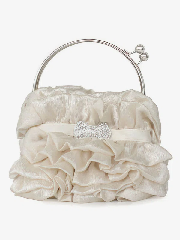 Black Silk Wedding Crystal/ Rhinestone Handbags #UKM03160110