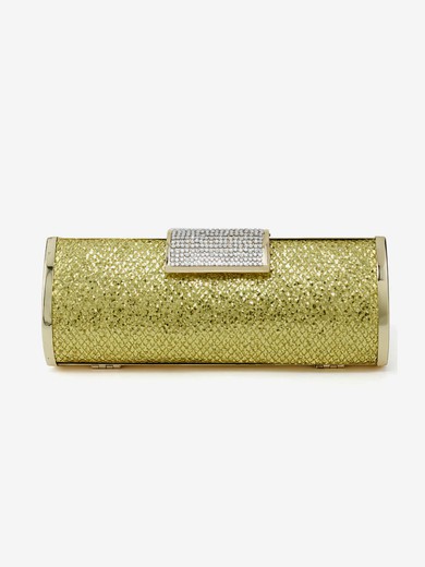 Gold Sparkling Glitter Wedding Crystal/ Rhinestone Handbags #UKM03160116