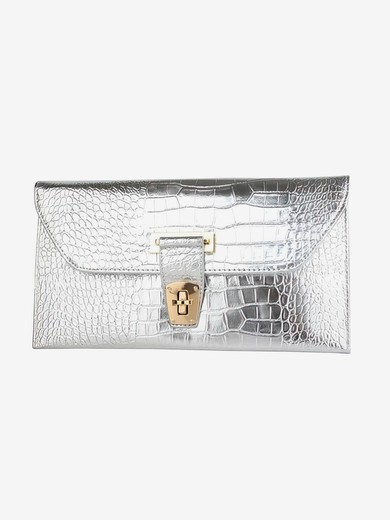 Silver PU Wedding Metal Handbags #UKM03160117