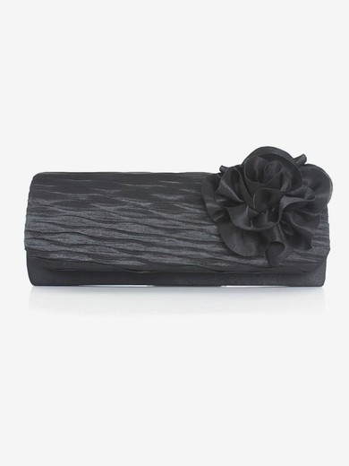 Black Silk Wedding Flower Handbags #UKM03160120