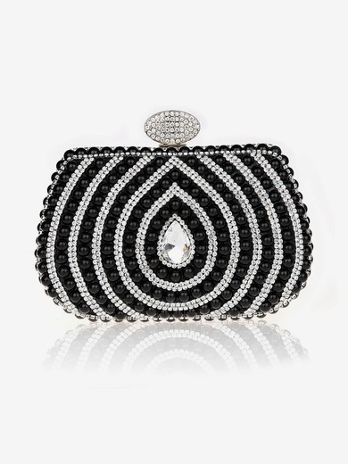 Black Pearl Wedding Crystal/ Rhinestone Handbags #UKM03160169