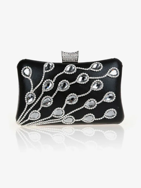 Black Sequin Ceremony & Party Crystal/ Rhinestone Handbags #UKM03160178