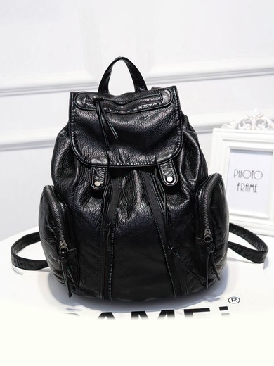 Black PU Casual & Shopping Floral Print Handbags #UKM03160134