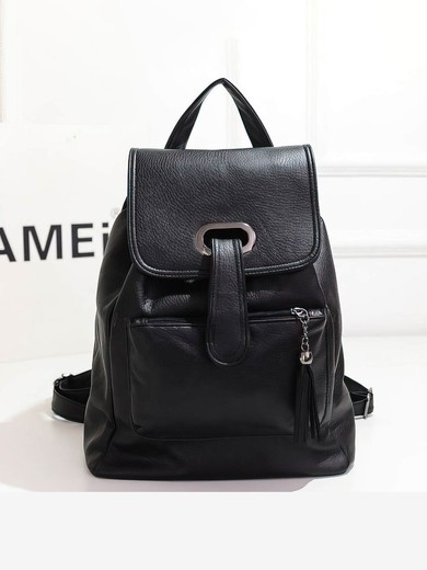 Black PU Casual & Shopping Metal Handbags #UKM03160138