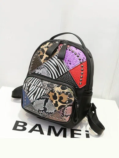 Multicolor PU Office & Career Rivet Handbags #UKM03160161