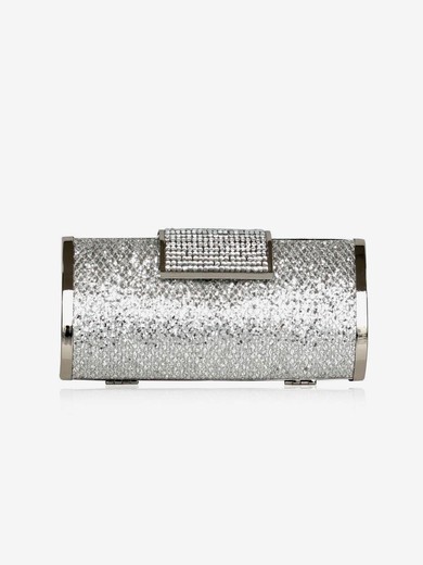 Silver Sequin Wedding Crystal/ Rhinestone Handbags #UKM03160196