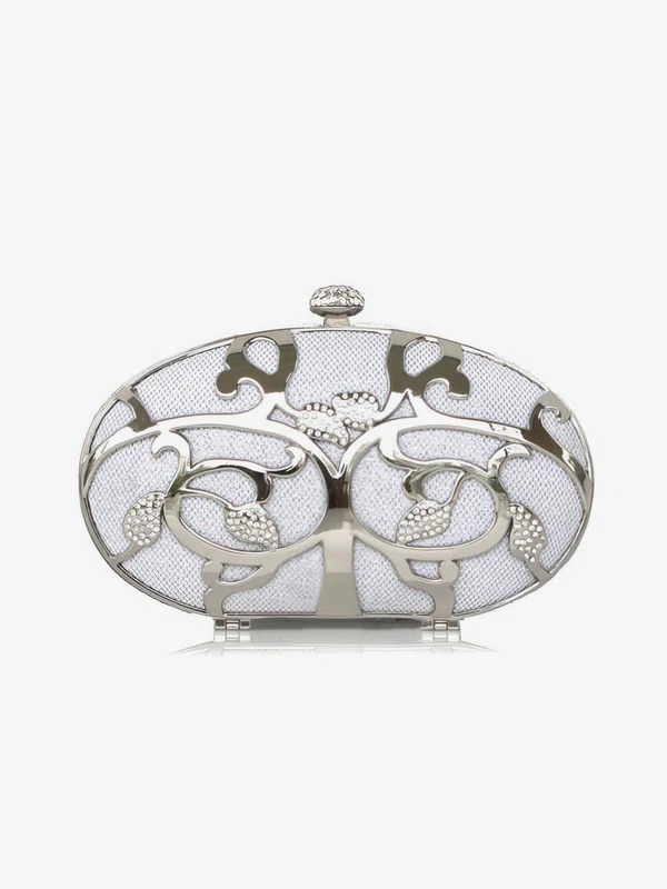 Silver Metal Wedding Metal Handbags #UKM03160200