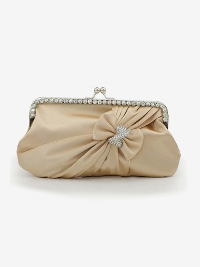 Black Silk Wedding Crystal/ Rhinestone Handbags #UKM03160203