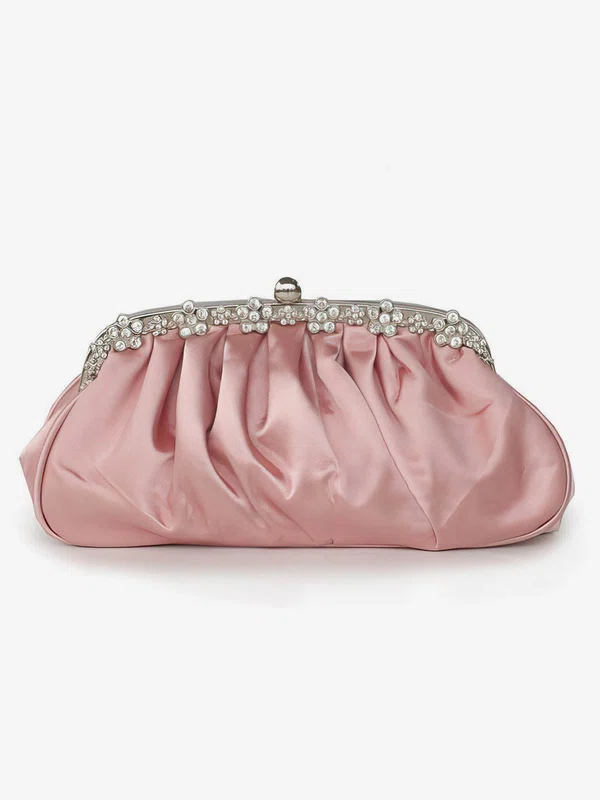 Black Silk Wedding Ruffles Handbags #UKM03160204